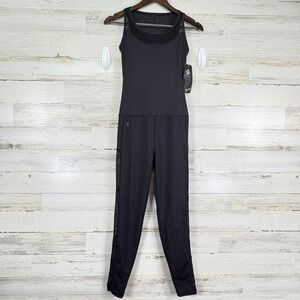 Workout Empire Amaze Jumpsuit Size M Black Sleeveless‎ Activewear One Piece